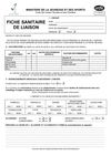 FICHE SANITAIRE DE LIAISON