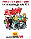 Fonction publique - 20 octobre je vote FO!