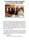 Un Comité de soutien de poids pour François HOLLANDE