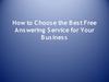 How to Choose the Best Free Answering Service for Your Business