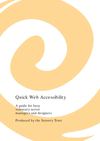 Quick Web Accessibility - Sensory Therapy Gardens Manual