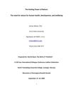 The Healing Power of Nature: The need for nature for human health, development, and wellbeing