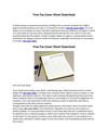 Fax Cover Sheet Templates