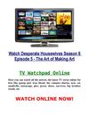 Watch Desperate Housewives 8x5 Season 8 Episode 5 s08e05 - The Art of Making Art