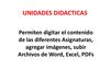 Unidades Didácticas