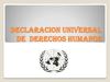 Declaracion Universal de Derechos Humanos