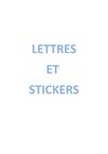 LETTRES STICKERS