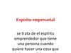 Espíritu empresarial
