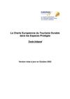 La Charte Européenne du Tourisme Durable dans les Espaces Protégés