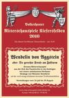 Ritterschauspiele Kiefersfelden 2010: Wendelin von Aggstein (Autor unbekannt) - Programmheft (Texte & Red.: Roland...