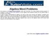 Algebra Word Problems
