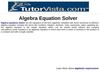 Algebra Equation Solver
