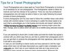 Tips for a Travel Photographer