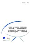 Guide de bonnes pratiques concernant la vente de produits électriques et électroniques sur Internet