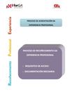 Requisitos Recoñecemento Experiencia Profesional