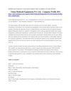 Aarkstore.com || Vision Medicaid Equipments Pvt. Ltd. - Company Profile 2011 - Market Research Report