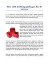 Link Building Packages: One Way Link Building Packages | India