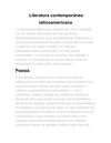 literatura contemporanea latinoamericana