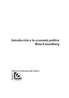 Introducción a la economía politica, Rosa Luxemburg