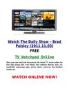 Watch The Daily Show – Brad Paisley (2011.11.03)