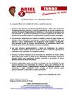 Comunicado de prensa 01 de Noviembre - Agradecimientos elecciones 