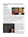Obama Tells Allies U.S. Will Attack Iran By Fall 2012