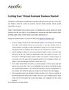 Getting Your Virtual Assistant Business Started