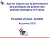 Agir en citoyen sur la performance des politiques de gestion des déchets ménagers en France