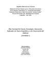 Plan Nacional De Ciencia, Tecnología e Innovación, Enfocado a la Nueva Geopolítica y a la Conservación del Ambiente