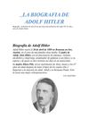 BIOGRAFIA DE ADOLFO HITLER