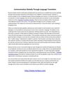 Communication Globally Through Language Translation