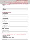 Fiche d'inscription formation 2012