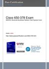 Pass CISCO 650-378 Exam