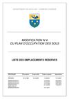 Liste des emplacement réservés
