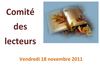 SELECTION DU MOIS DE NOVEMBRE 2011
