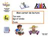 Canevas carnet de lecture pour les élèves du primaire