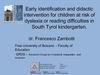 Early identification of children at risk of dyslexia in South Tyrol kindergarten (Zambotti) 