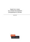 Rapport de la Mission sur la mémoire des expositions ethnographiques et coloniales