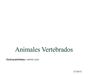 Animales vertebrados 