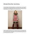 Affordable Winter Wear Gap Clothing
