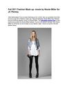 Fall 2011 Fashion Mash up nicole by Nicole Miller for JC Penney