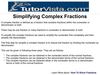 simplifying complex fractions