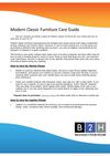 Modern Classic Furniture Care Guide