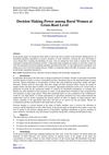 2.[18-23]Decision Making Power among Rural Women at Gross-Root Level