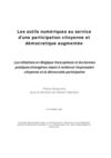 Les outils numériques au service d’une participation citoyenne et démocratique augmentée