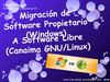 Migración del Software Propietario a Software Libre Canaima G /Linux