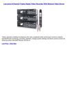 Televisions & Video - 8-Channel Triplex Digital Video Recorder With Network Video Server
