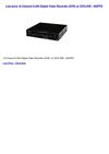 Televisions & Video - 16 Channel H.264 Digital Video Recorder (DVR) w DVD+RW - 480FPS