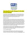 Elevating The Facility Manager To The Role Of Asset Manager