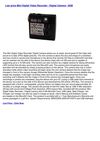 Televisions & Video - Mini Digital Video Recorder Digital Camera - 8GB